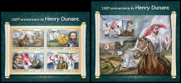 DJIBOUTI 2018 MNH** Henry Dunant Red Cross Rotes Kreuz Croix Rouge M/S+S/S - OFFICIAL ISSUE - DH1834 - Rode Kruis