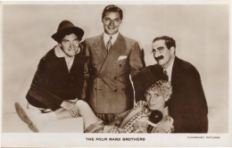 The Four Marx Brothers Paramount Film Real Photo RARE Postcard - Actores