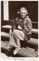 Sally Eilers Film Stars & Their Pets Real Photo Postcard - Schauspieler