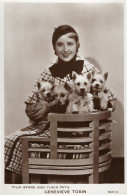 Genevieve Tobin Film Stars & Their Pets Rare Real Photo Postcard - Acteurs