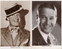 Maurice Chevalier Paramount Film & Picturegoer 2x Real Photo Postcard S - Schauspieler
