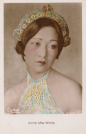 Anna May Wong Film Actress Hand Coloured Tinted Real Photo Postcard - Acteurs