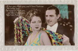 Antonio Moreno & Billie Dove Film Actor Rare Real Photo Postcard - Acteurs