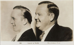 Laurel & Hardy Film Stars MGM No 346 Old Photo RARE Postcard - Actors