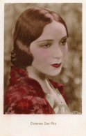 Dolores Del Rio Hollywood Actress Real Hand Tinted Photo Postcard - Acteurs