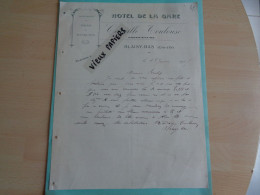 21 - Cote D'Or - Blaisy - Bas  - Facture  -  Camille Toulouse - Hotel De La Gare  - 1915 - Réf.107. - 1900 – 1949