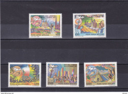 VATICAN 1988 VOYAGES DE JEAN-PAUL II Yvert PA 83-87, Michel 952-956 NEUF** MNH Cote Yv: 22,50 Euros - Unused Stamps