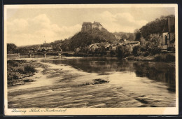 AK Leisnig, Blick Vom Fischendorf Mit Schloss  - Leisnig