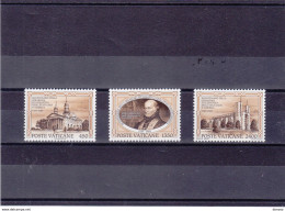 VATICAN 1989 CATHOLICISME AUX USA Yvert 864-866, Michel 993-995 NEUF** MNH Cote 10,50 Euros - Unused Stamps