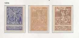BELGIUM COB 71/73 MNH SANS CHARNIERE POSTFRIS - 1894-1896 Expositions