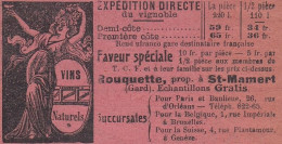 Vins Naturels Rouquette, Pubblicità Epoca, 1906 Vintage Advertising - Werbung