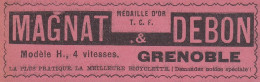 Bicyclette De Tourisme MAGNAT & DEBON, Pubblicità Epoca, 1906 Vintage A - Publicités