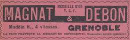 Bicyclette De Tourisme MAGNAT & DEBON, Pubblicità Epoca, 1906 Vintage A - Publicités