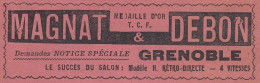 Bicyclette De Tourisme MAGNAT & DEBON, Pubblicità Epoca, 1906 Vintage A - Advertising