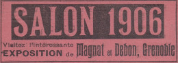 Bicyclette De Tourisme MAGNAT & DEBON, Pubblicità Epoca, 1906 Vintage A - Publicités