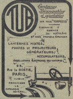 Lanternes TUB, Pubblicità Epoca, 1912 Vintage Advertising - Pubblicitari