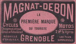 Cycles Et Motos MAGNAT-DEBON, Pubblicità Epoca, 1912 Vintage Advertising - Pubblicitari