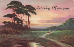 FETES - VOEUX - Gelukkig Nieuwjaar - Paysage - Carte Postale Ancienne - Nieuwjaar