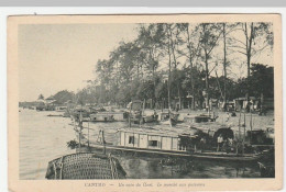 Viêtnam / Cantho, Le Marché Aux Poissons, Bateaux - Vietnam