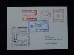 Aviation Carte Postale Lufthansa Postcard Taufe Des Airbus A321 Avec EMA Hamburg 1994 - Flugzeuge