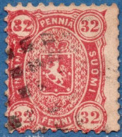 Finland Suomi 1875 32 Kop Stamp Worn State Perf 11 , 1 Value Cancelled - Gebruikt
