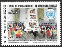Bolivia Bolivien Bolivie 1994 UNFPA Stamp Design Contest Mi.no.1233 MNH Postfrisch Neuf ** - Bolivia