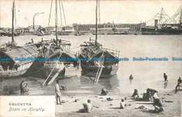 R679744 Calcutta. Boats On Hooghly. 1909 - Monde