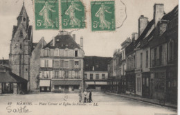 SARTHE-Mamers-Place Carnot Et Eglise Saint-Nicolas - LL 4 - Mamers