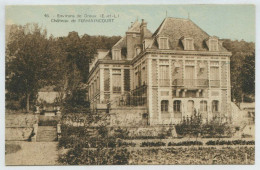 2 Cpa Environs De Dreux, Fermaincourt, Le Château, Colorisée Et N&b - Epernon