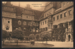 AK Merseburg, Schlosshof, Westseite  - Merseburg