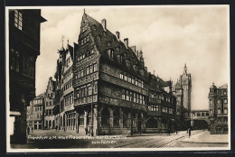 AK Alt-Frankfurt, Haus Frauenstein Mit Durchblick Zum Römer  - Frankfurt A. Main