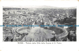 R679855 Roma. Veduta Della Citta Dalla Cupola Di S. Pietro - World