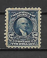 ESTADOS UNIDOS 1902-03 J.MADISON $ 2 ( SIN GOMA ) - Unused Stamps