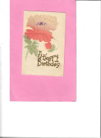 K0306 - A HAPPY BIRTHDAY - UN JOYEUX ANNIVERSAIRE - Carte Gaufrée - Anniversaire