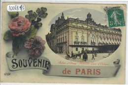 PARIS- SOUVENIR DE PARIS- NOUVELLE GARE D ORLEANS- ELD - Mehransichten, Panoramakarten