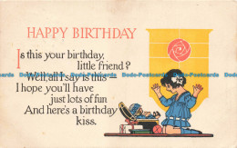 R679973 Happy Birthday. Is This Your Birthday Little Friend. A. M. Davis. Qualit - Mondo
