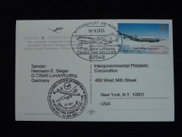 Carte Postale Lufthansa Postcard Vol Special Flight Frankfurt New York Super Constellation 2005 - Airplanes