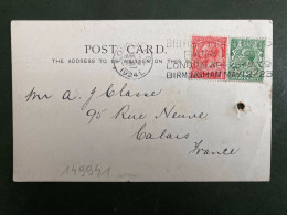 CP W GARDINER & Co Pour La FRANCE TP ONE PENNY + HALF PENNY Perforés W.G. & C.L. OBL.MEC. MAR 5 1924 LONDON FS - Lettres & Documents