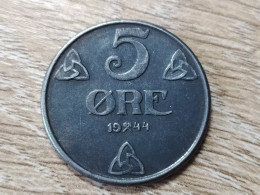 Norway 5 Ore 1944 Iron Nice - Norvège