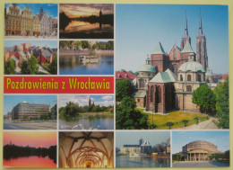 Wrocław / Breslau - Mehrbildkarte "Pozdrowienia Z Wroclawia" - Pologne