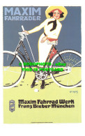 R541820 Maxim Fahrrader Werk. Franz Bieber. Munchen. Dalkeith Classic Poster Car - Mondo