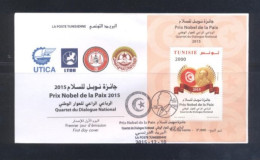 Tunisie 2015- Prix Nobel De La Paix FDC - Tunisia