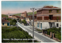 CEPARANA - VIA ROMANA CON SFONDO DEL CASTELLO - BOLANO - LA SPEZIA - La Spezia