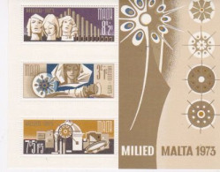 MALTE 1973 NOËL Yvert BF 3, Michel Block 3 NEUF** MNH Cote Yv 12 Euros - Malta