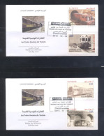 Tunisie 2015- Anciens Trains De Tunisie FDC - Tunisie (1956-...)