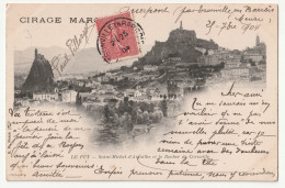 43 . Le Puy En Velay . Saint Michel D'Aiguilbe Et Le Rocher De Corneille . 1904 - Le Puy En Velay