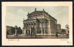 AK Frankfurt A. M., Am Opernhaus  - Frankfurt A. Main