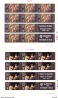 MALTE 1975 Europa, Peintures 2 BLOCS De 10 Yvert 507- 508, Michel 512-513 KB NEUF** MNH Cote Yv 20 Euros - Malte