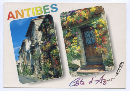 Antibes, Carte Fantaisie, Double Vues Vieil Antibes (lt 10) - Other & Unclassified