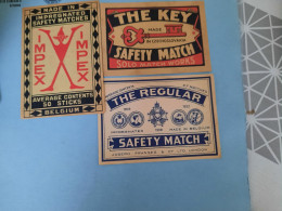 3 Matchbox Labels High Value - Scatole Di Fiammiferi - Etichette